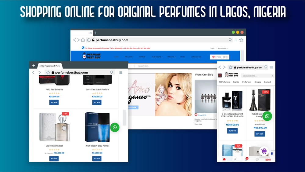 Shopping online for original perfumes in Lagos, Nigeria